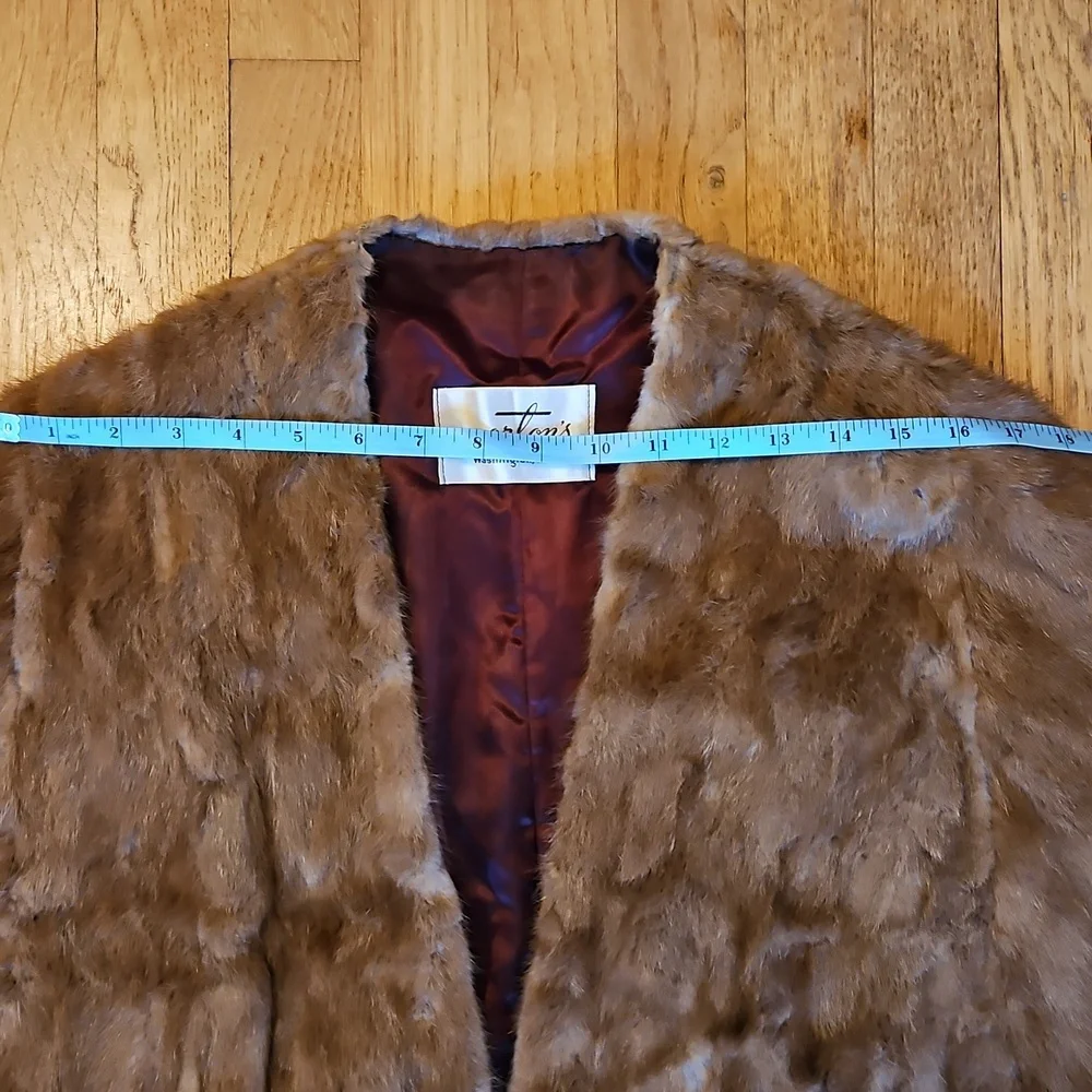 Vintage real mink cape wrap M/L